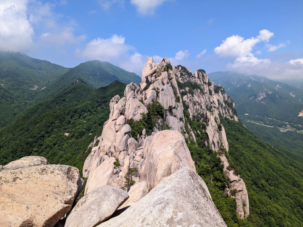 Rocky peaks of Seoraksan Mountain in Gangwon Province, South Korea